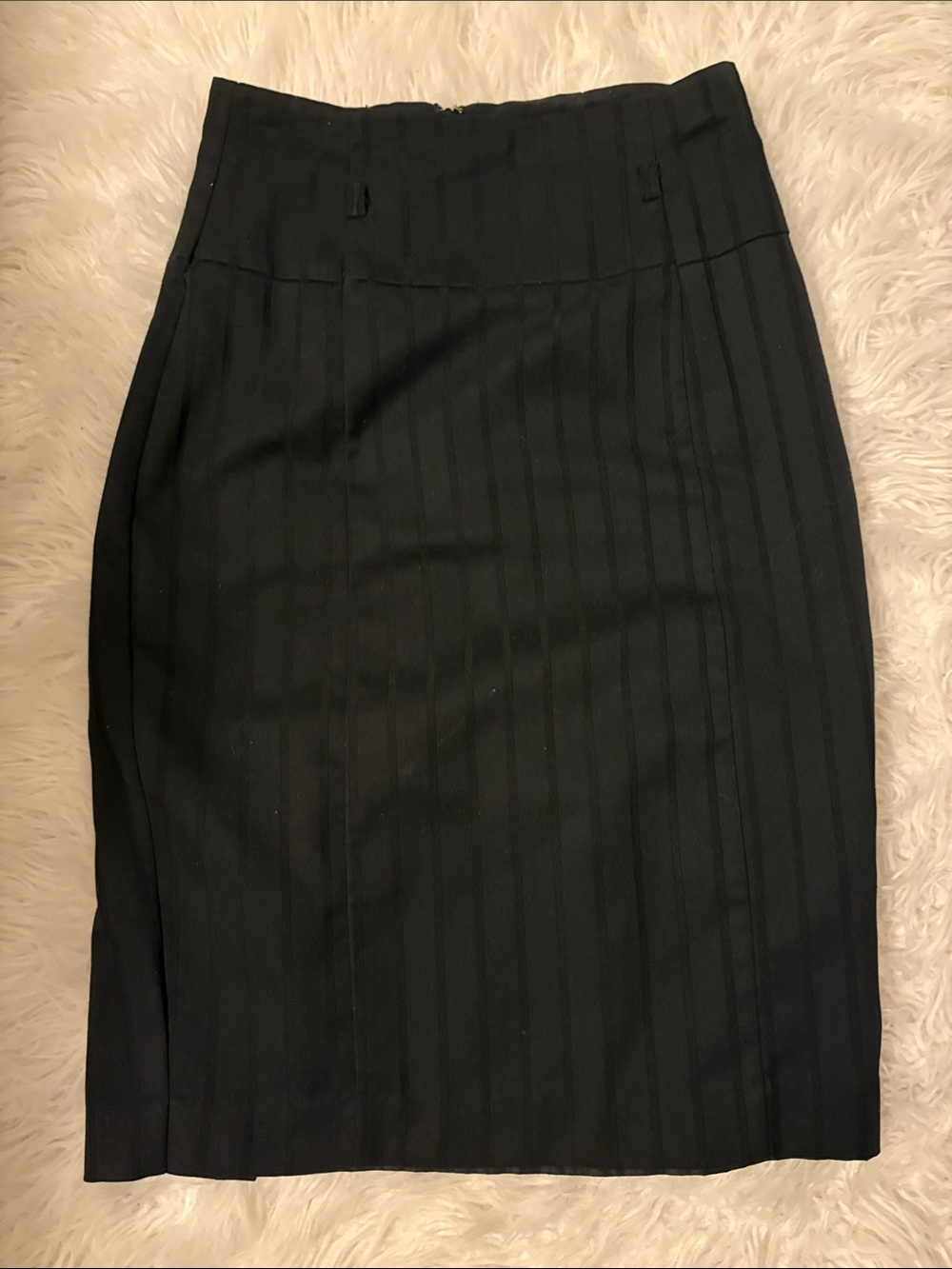 Worthington Black Pinstripe Pencil Skirt